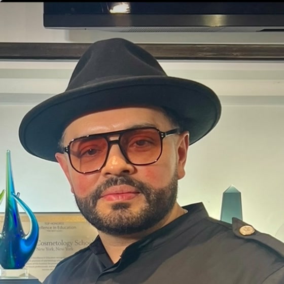 Aaron R., master barber, stylist and educator at Align Hair Studio